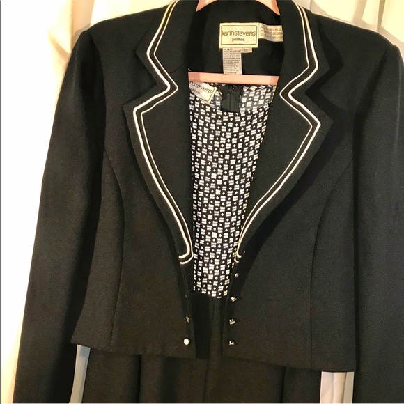 Karin Stevens Two piece Jump Suit Jacket vintage - Picture 3 of 8